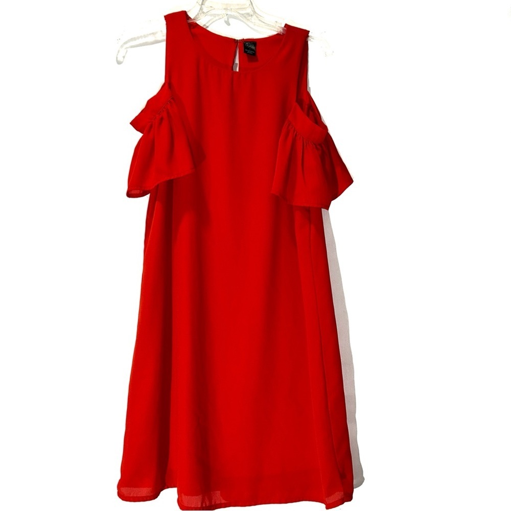 City Streets Cold Shoulder Red Dress Women’s 4